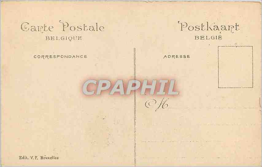 Weltausstellung Brüssel 1910 — Französische Kolonien, Westafrika — Edit. V.F. Brüssel — Rückseite
