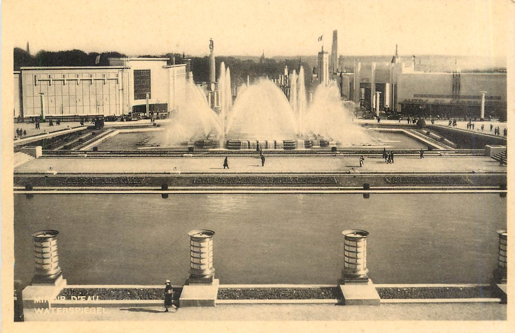Mirador d'Eau — Waterspiegel — Exposition de Bruxelles 1935