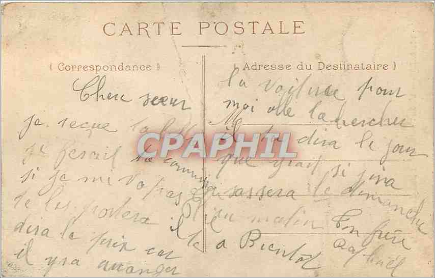 CPA Arras - Hotel de Ville détail de la Façade  — Rückseite