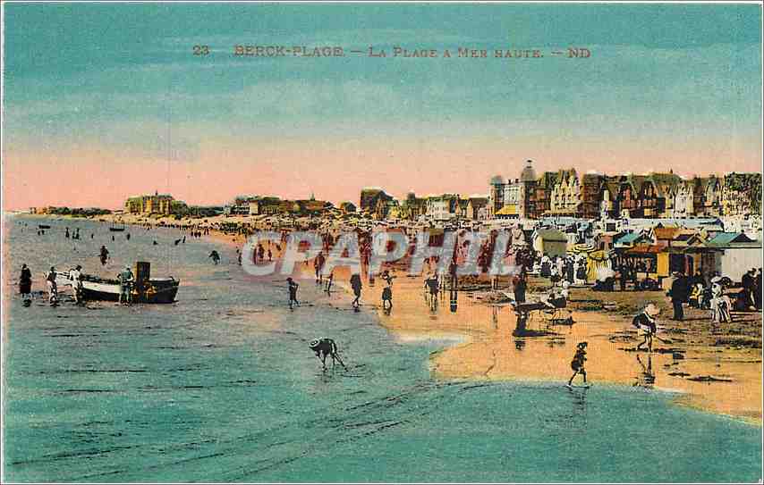CPA Berck-Plage - La Plage à mer haute