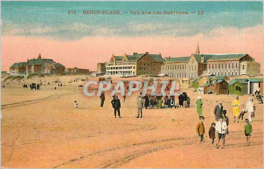 CPA Berck-Plage - Vue sur les Hopitaux