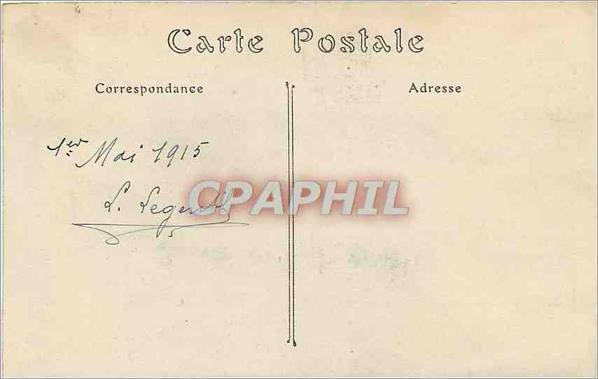 CPA Campagne de 1914 - Pont de chemin de fer de la ligne de Paris-Calais détruit par les Français — Rückseite