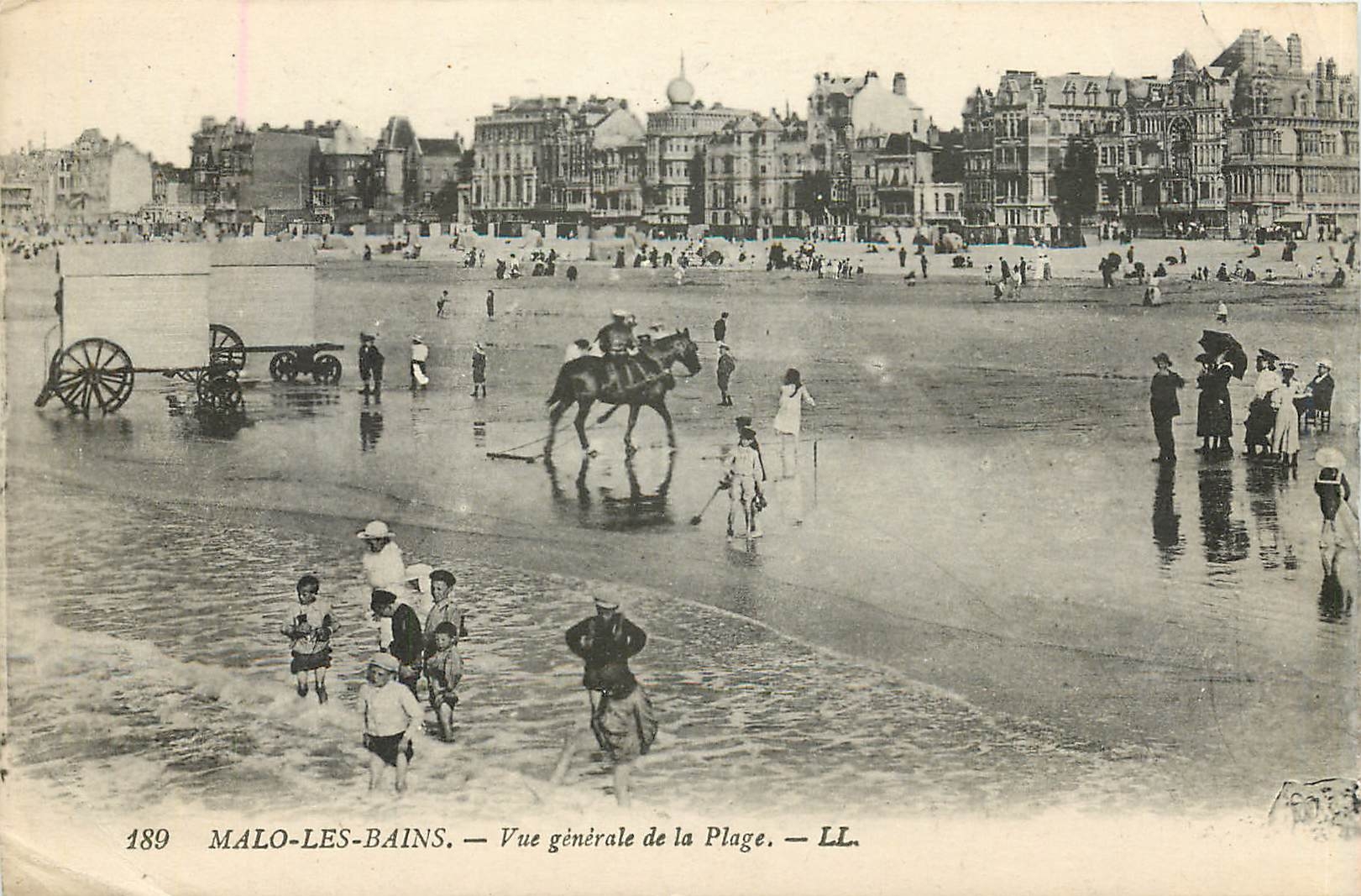 CPA Malo les Bains vue generale de la Plage 