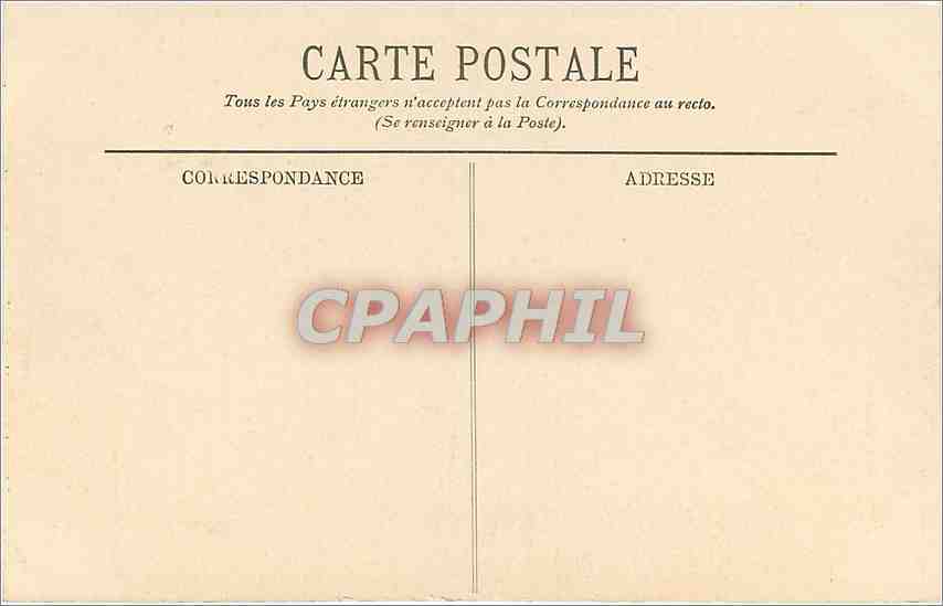 CPA Cambrai l'Hotel de Ville  — Rückseite