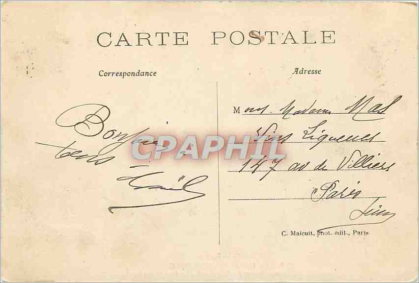 CPA Le Cure de Pontoise je Vais dit il jeter mon bonnet a celle qui a le plus trompe son mari  — Rückseite