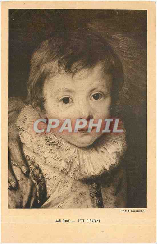CPA Van Dyck Tete d'Enfant 