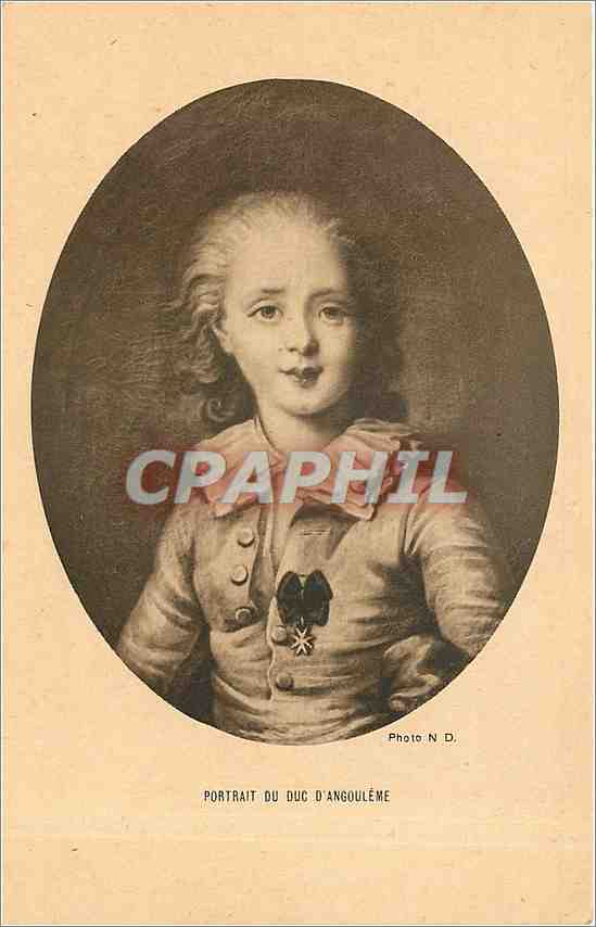CPA Portrait du Duc d'Angouleme 