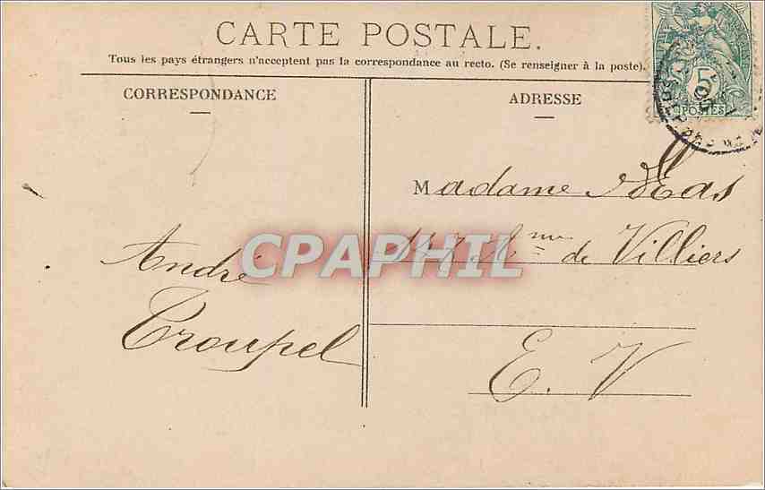 CPA Bonne Annee  Femme Enfant — Rückseite