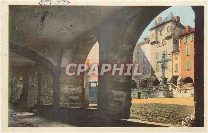 CPA Aveyron Arcades du Consulat et Notre Dame 