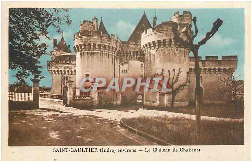 CPA Saint Gaultier Indre environs le Chateau de Chabenet 