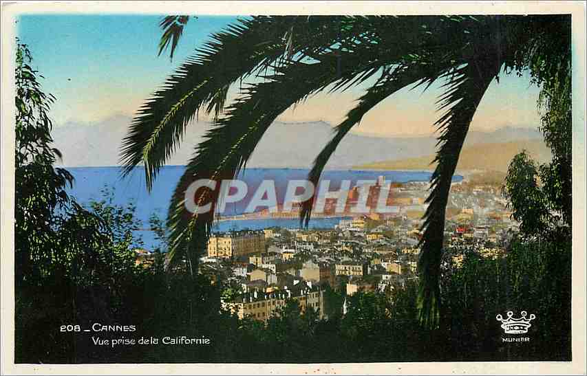 CPA Cannes vue prise de la Californie 