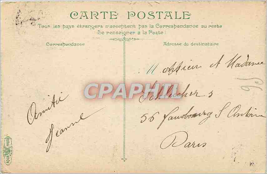 TROUVILLE - Vue générale des villas par un gros temps — éditeur non visible, n° de série 12 — Verso