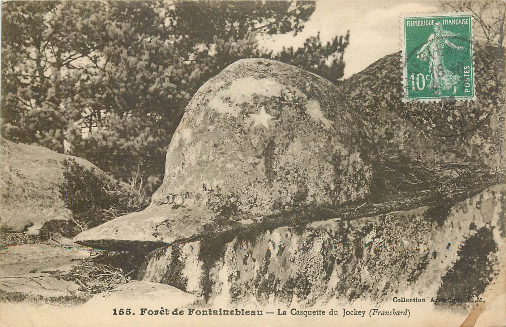 Forêt de Fontainebleau — La Casquette du Jockey (Franchard) — Collection A. M.