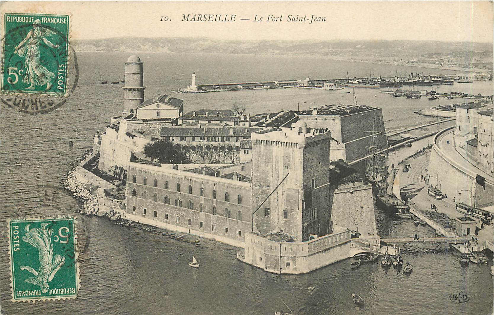 CPA Marseille le Fort Saint Jean 