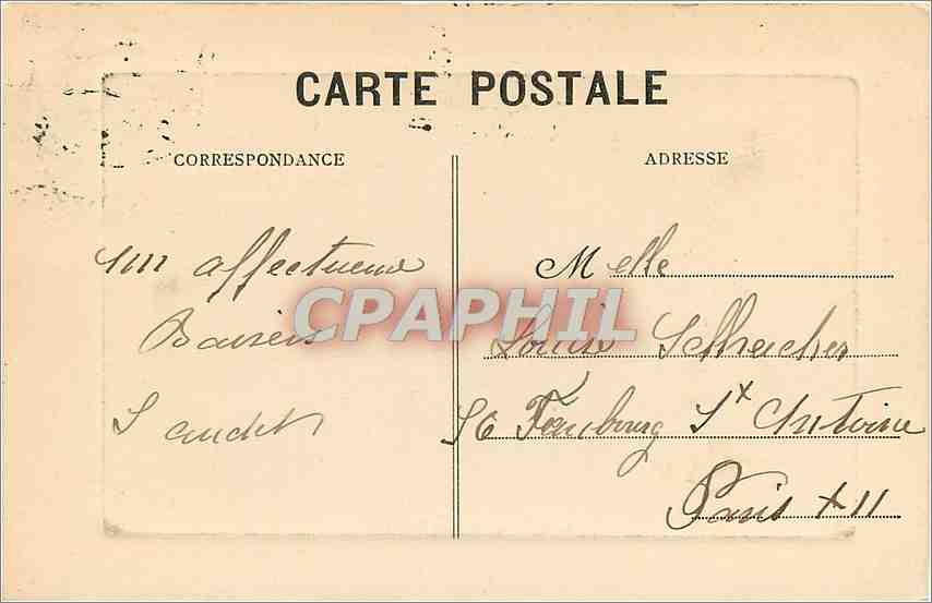 Le Nouveau Pont en Pierre — Avignon — Collection F. B. — Verso