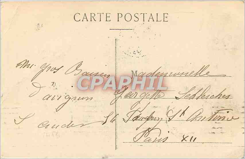 CPA La Vaucluse Illustre Avignon vue generale du Palais des Papes  — Verso