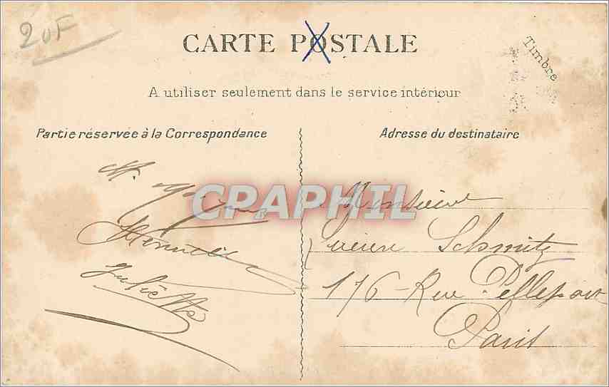 CPA Foret de Bondy N D des Anges l'Angelus  — Rückseite
