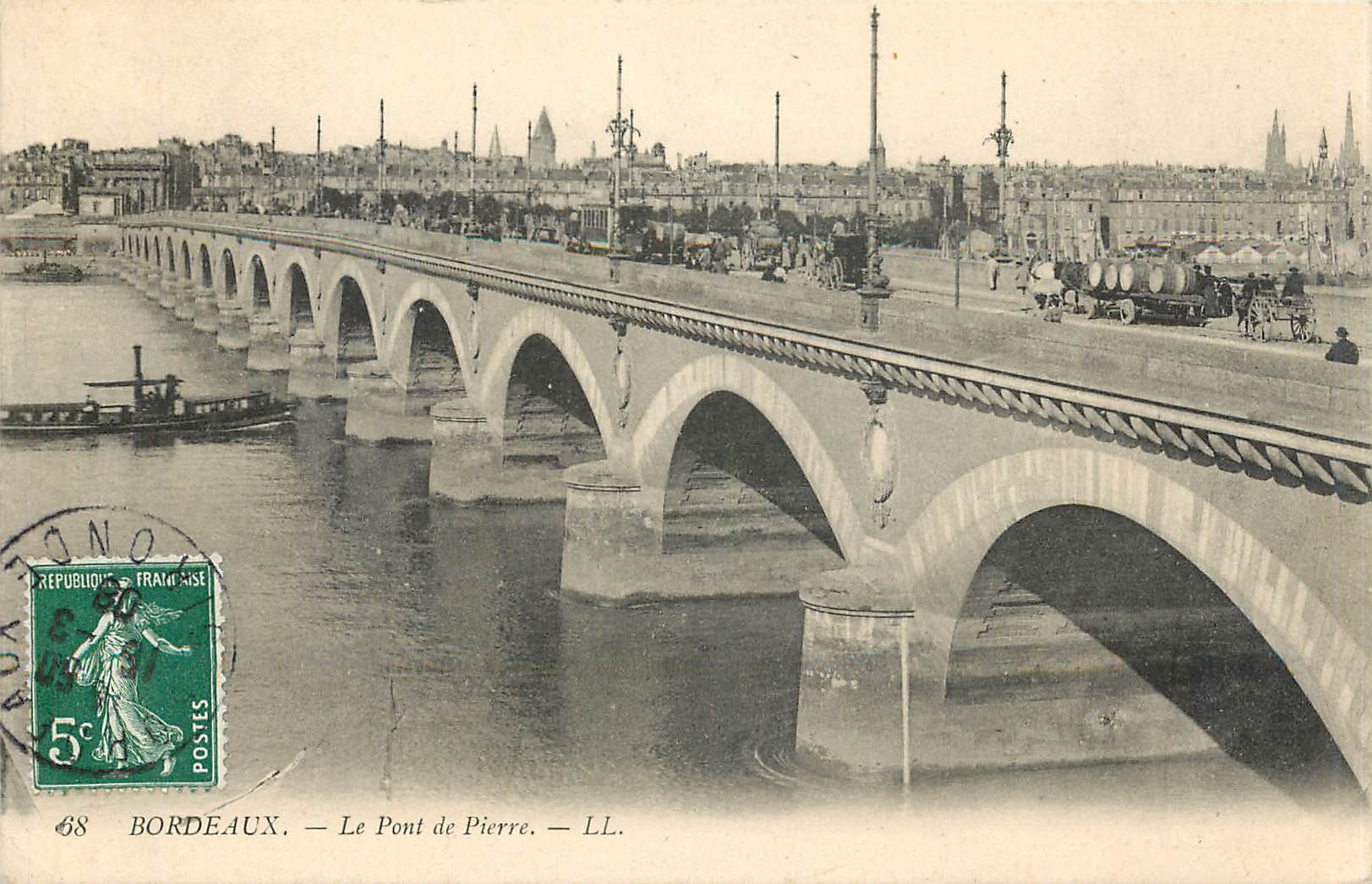 CPA Bordeaux le Pont de Pierre 