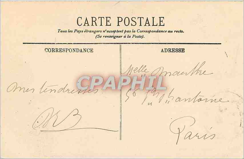 CPA Bordeaux le Pont de Pierre  — Verso
