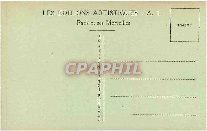 CPA Versailles le Palais du petit Trianon  — Verso