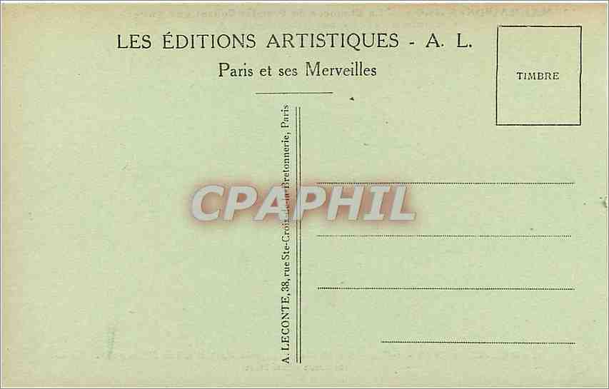 CPA Malmaison S et O le Chateau Facade Est et Cour d'Honneur  — Verso