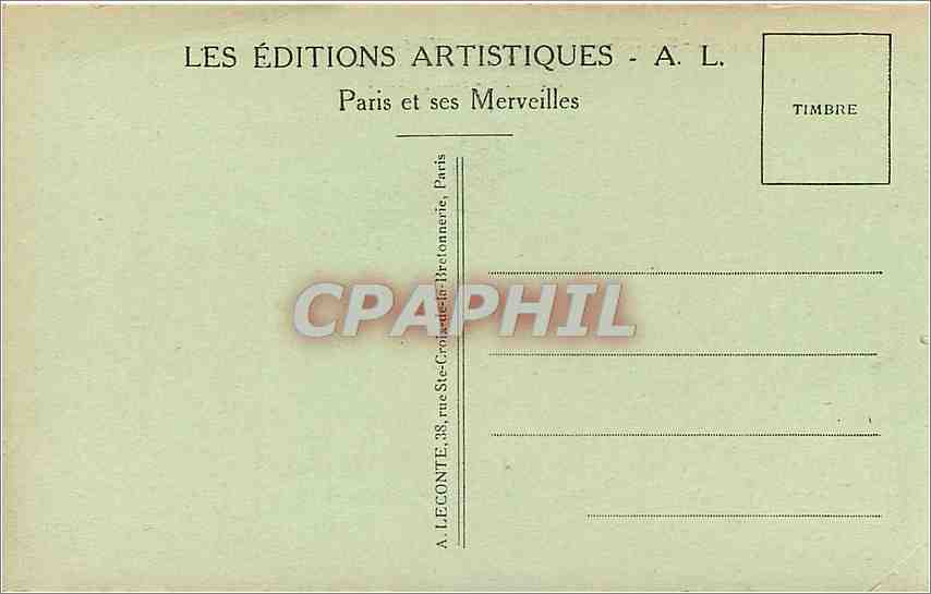 CPA Saint Germain en Laye S et O le Chateau Facade Principale  — Verso