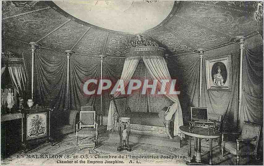 CPA Malmaison S et O Chambre de l'Imperatrice Josephine 