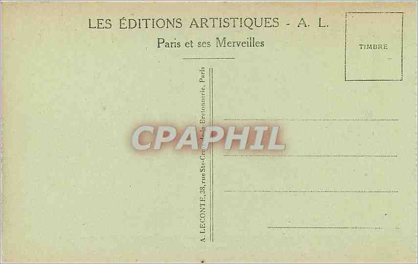 CPA Versailles Parc du Petit Trianon le Temple de l'Amour  — Verso
