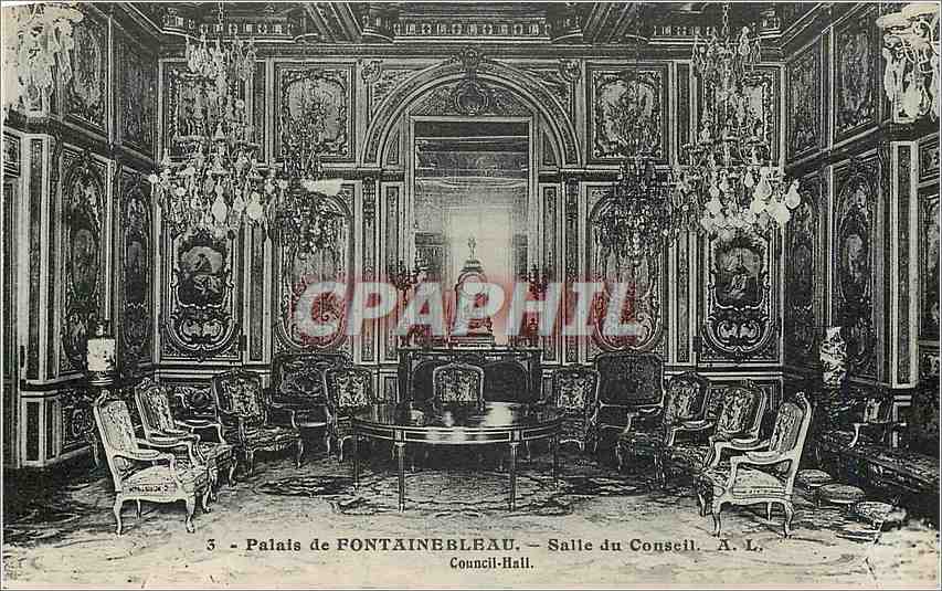 Palais de FONTAINEBLEAU — Salle du Conseil — A. L.