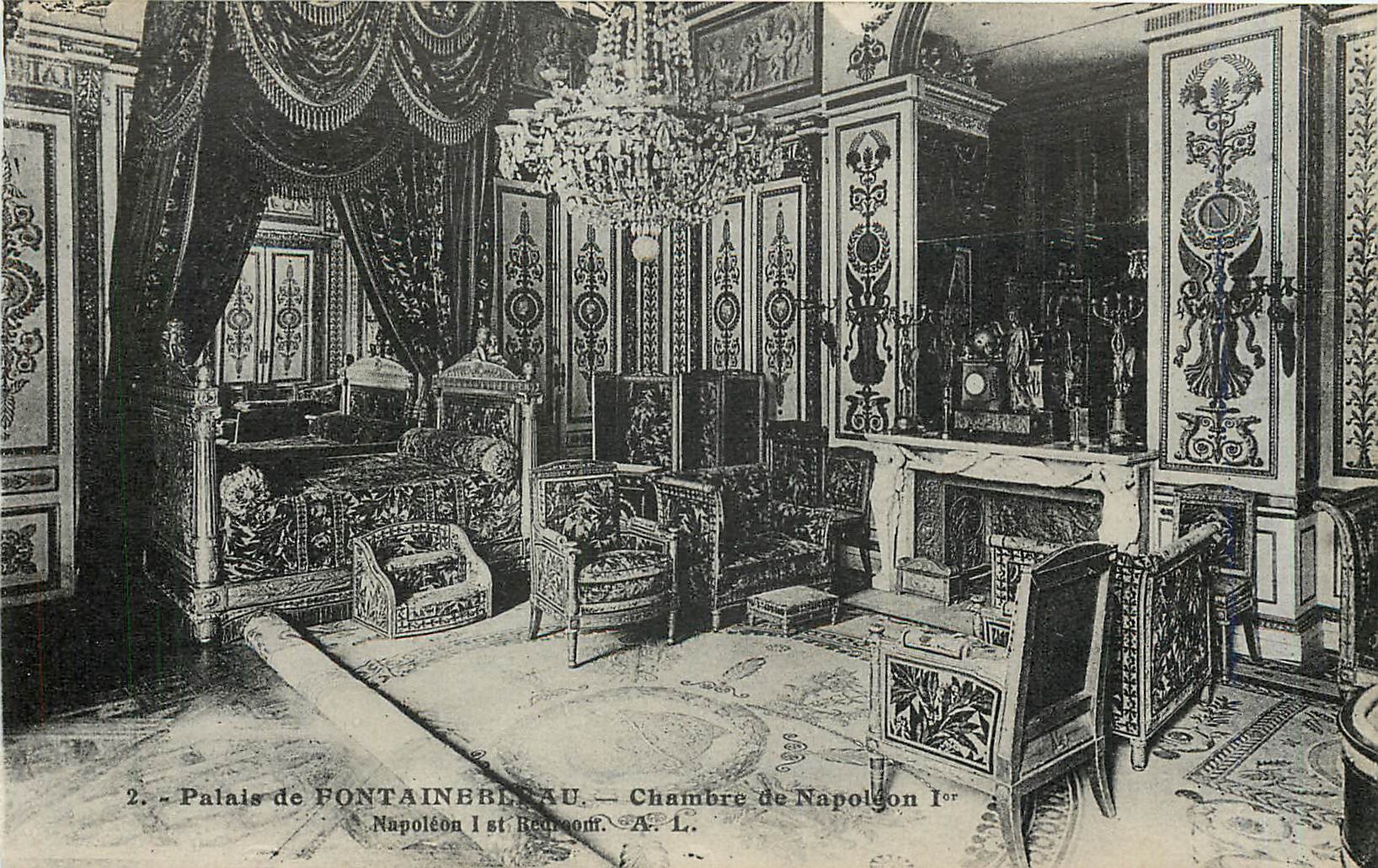 CPA Palais de Fontainebleau Chambre de Napoleon Ier 