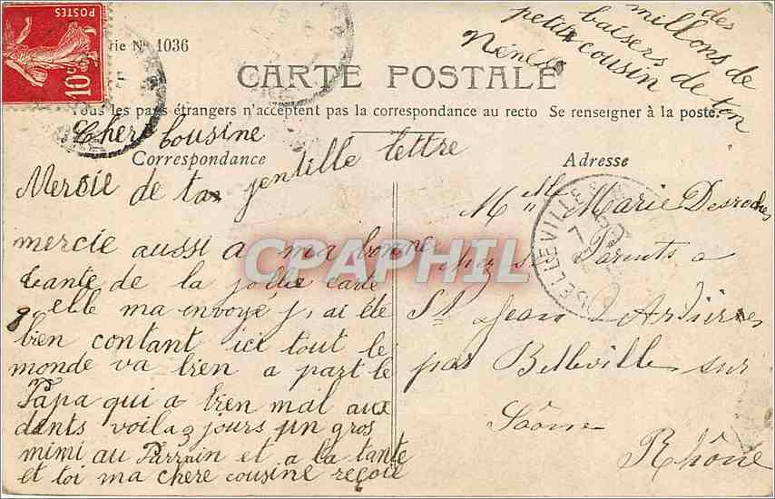 CPA Pour vous mon Coeur et mon Souvenir Enfant Ballon Dirigeable — Rückseite
