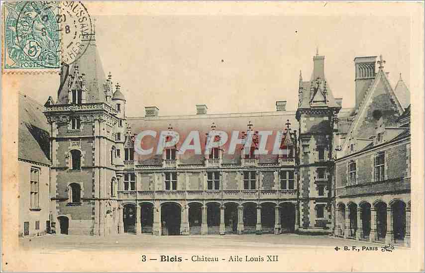 CPA Blois Chateau Aile Louis XII 
