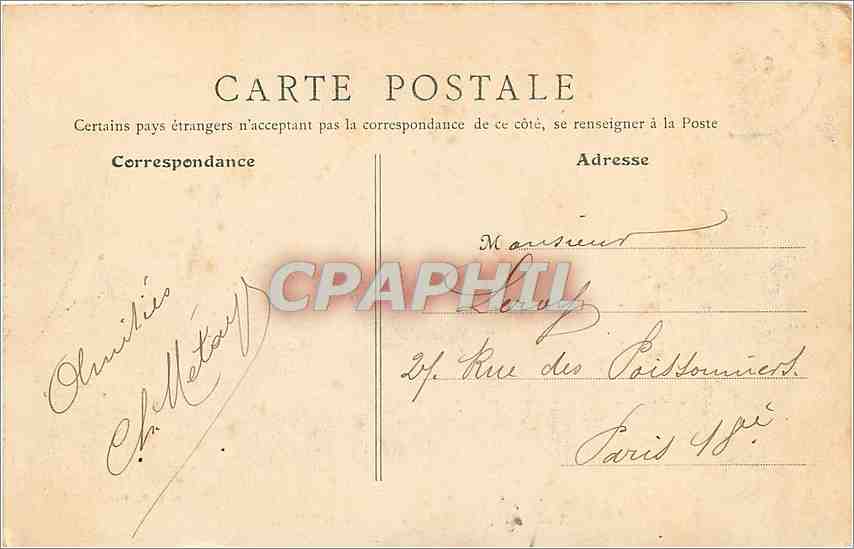 CPA Blois Chateau Aile Louis XII  — Verso