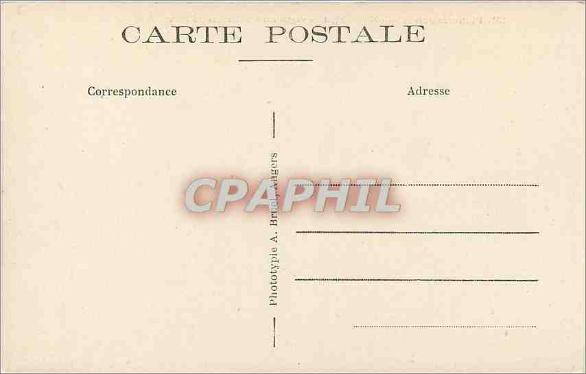 CPA Ploumanach C du N Effet de Vague sur les rochers du Phare  — Back