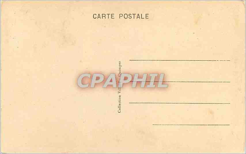 CPA Quimper les fleches de la Cathedrale  — Rückseite