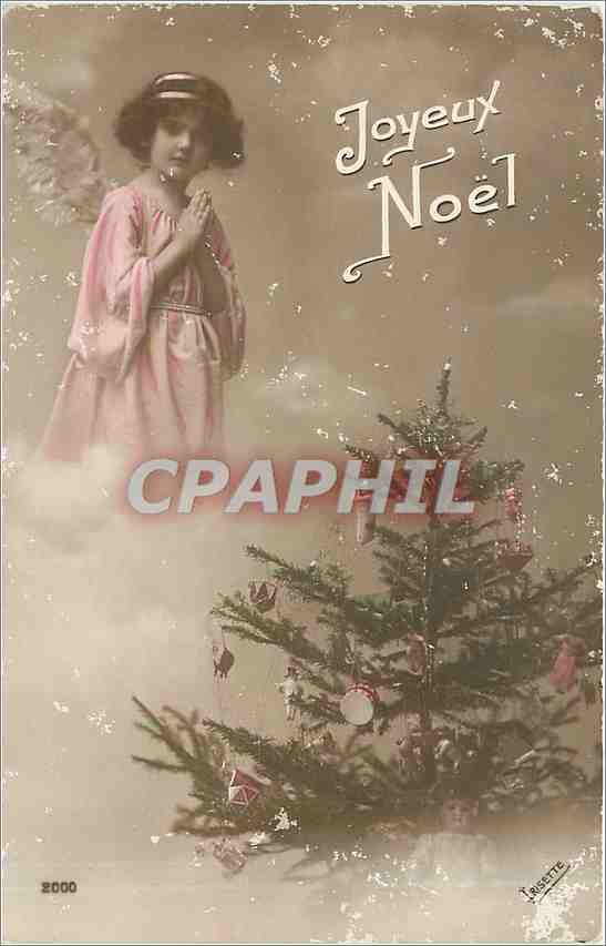 CPA Joyeux Noel Poupee Ange