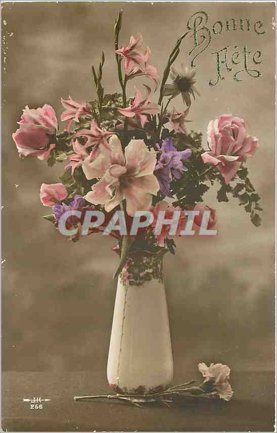 CPA Bonne Fete Fleurs