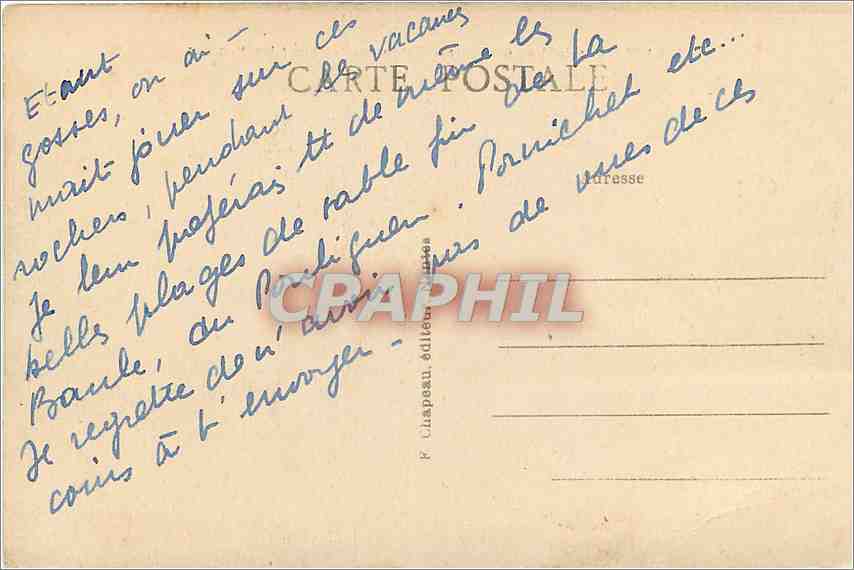 CPA Batz Loire Inf a la Cote Maree Montante sur les Rochers  — Back