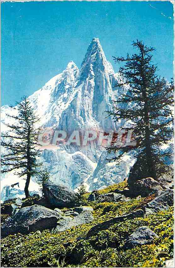 Chamonix - Mont Blanc et l'Aiguille Verte depuis le Montenvers — éditeur MEXICHROME, n° (65)