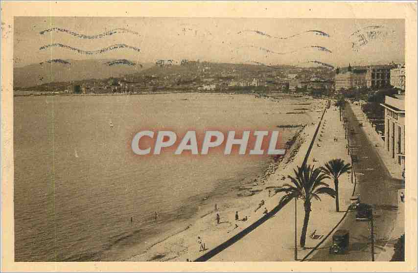 CPA Cote d'Azur Cannes la Croisette et le Mont Chevalier 