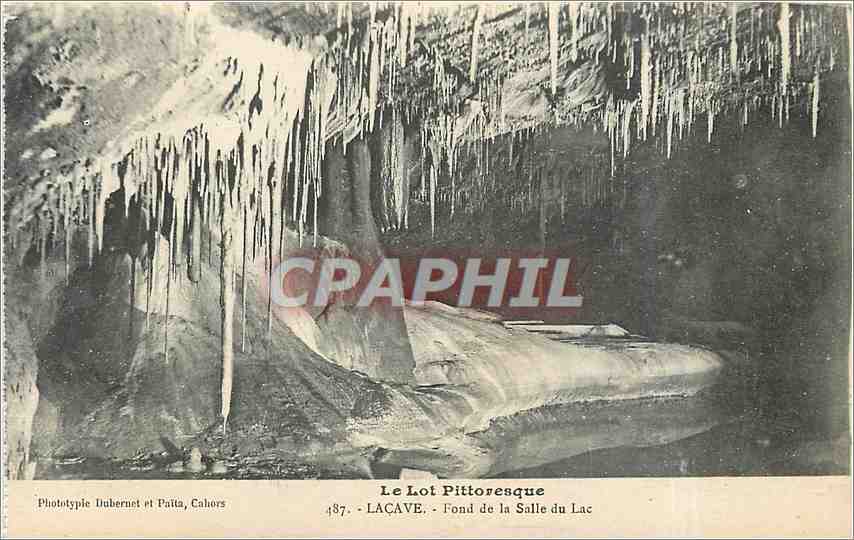 Lacave - Fond de la Salle du Lac — Phototypie Dubernet et Paita, Cahors, n° 487
