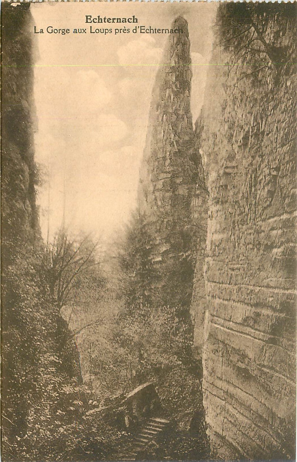 CPA Echternach la Gorge aux Loups pres d'Echternach 