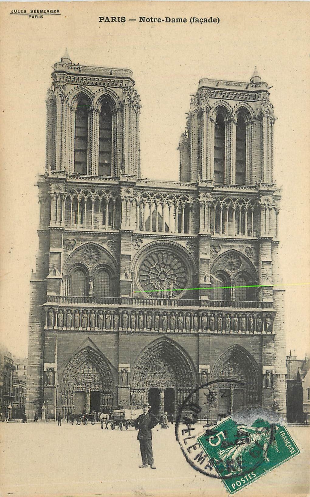 CPA Paris Notre Dame Facade 