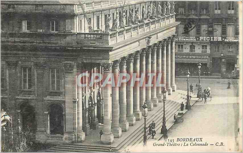 CPA Bordeaux Grand Theatre la Colonnade 