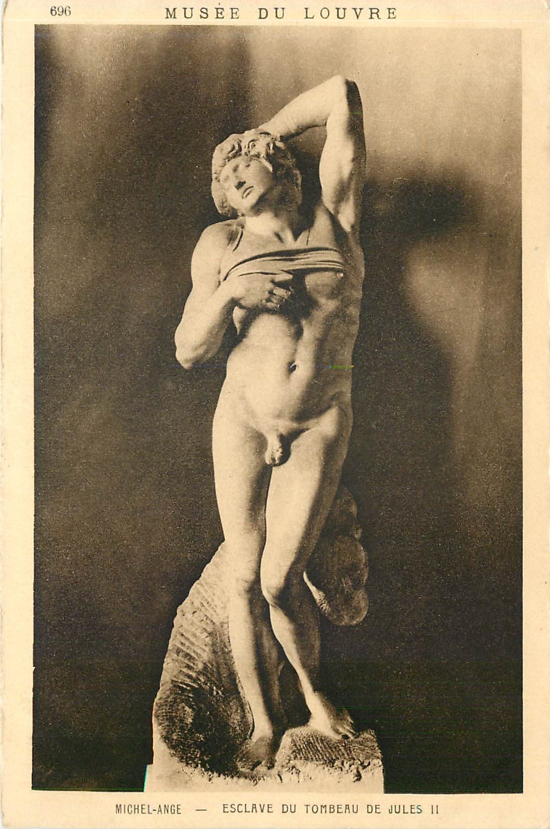 CPA Michel Ange Esclave du Tombeau de Jules II Paris Musee du Louvre