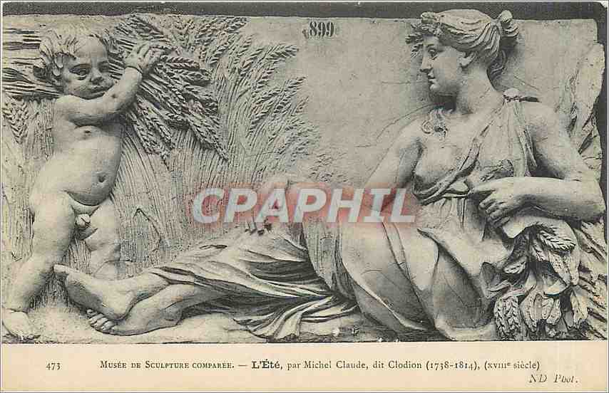 CPA Musee de Sculpture Comparee l'Ete par Michel Claude dit Clodion 1738 1814 XVIII siecle 
