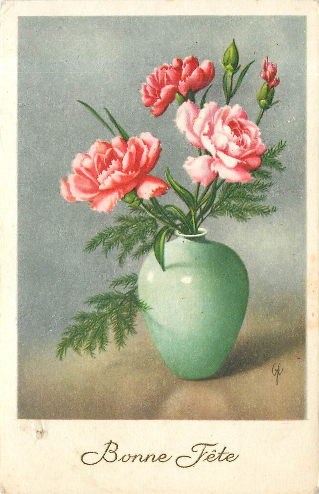 CPA Bonne Fete Fleurs