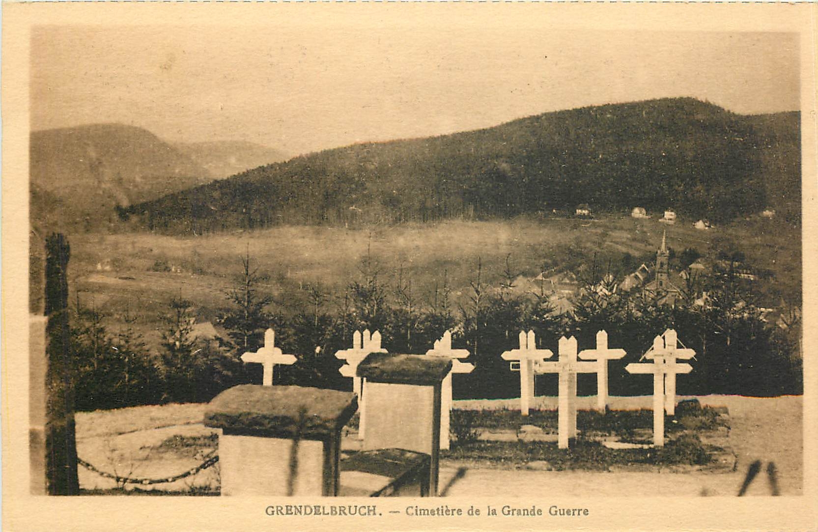 CPA Grendelbruch Cimetiere de la Grande Guerre 