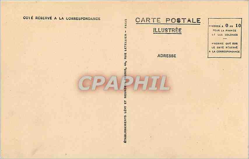 CPA Lourdes vue generale  — Verso