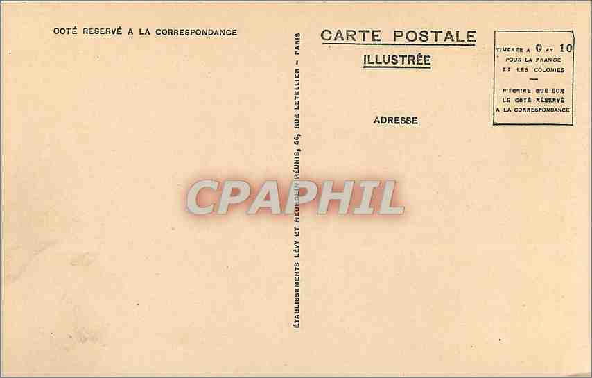 CPA Lourdes la Basilique  — Verso